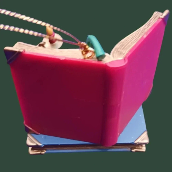 Westmart vtg mouse reading book ornament christmas "2.25x2.25" - Picture 4 of 4